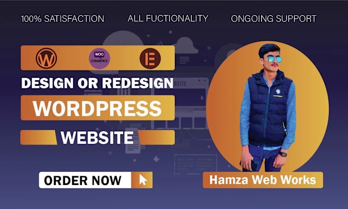 Gig Preview - Design a responsive wordpress website or ecommerce store