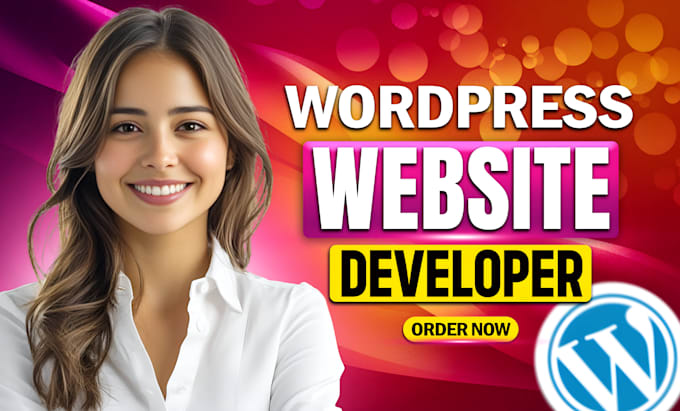 Gig Preview - Build wordpress website, custom wordpress website, business website development