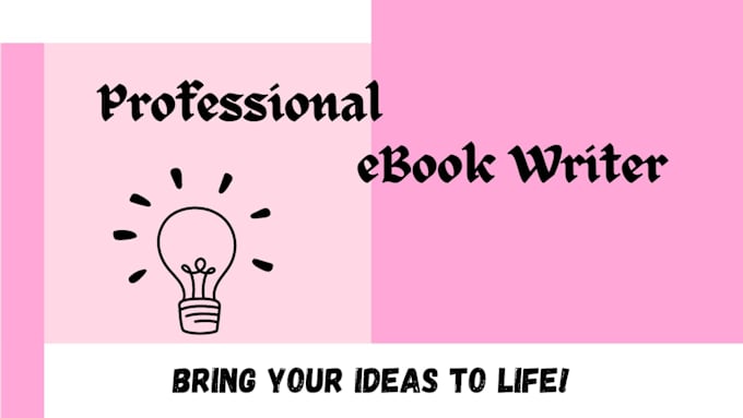 Gig Preview - Write a professional ebook on any topic