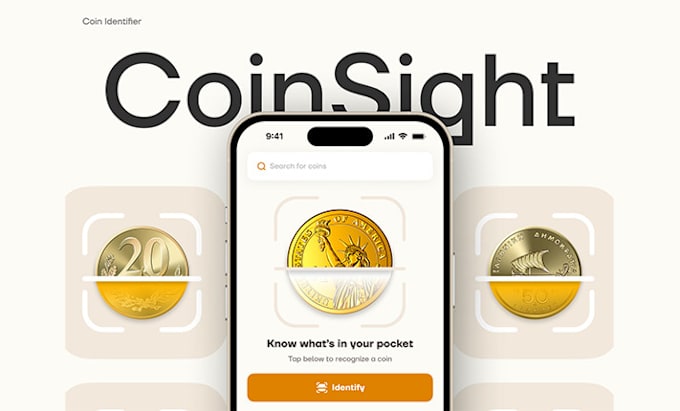 Gig Preview - Create a coin identifier app, coin value app, numismatic app