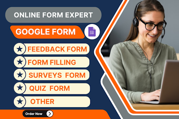 Gig Preview - Create google forms, online questionnaires and surveys forms