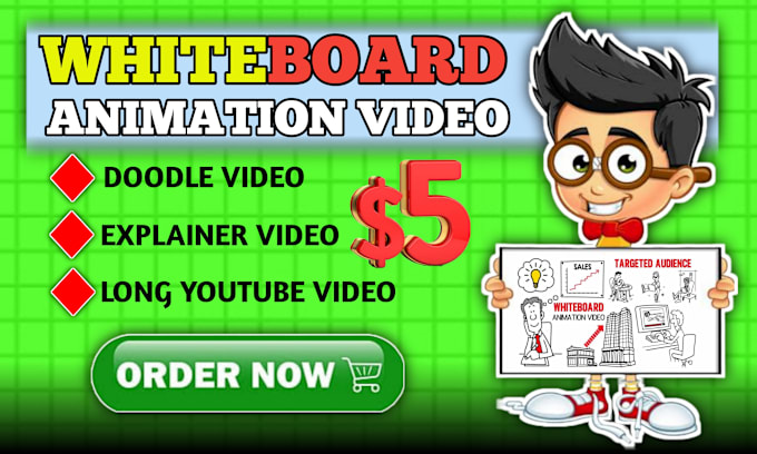 Gig Preview - Create a whiteboard animation explainer doodle video