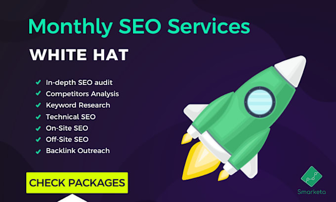 Gig Preview - Our agency will provide full monthly SEO services, best expert packages