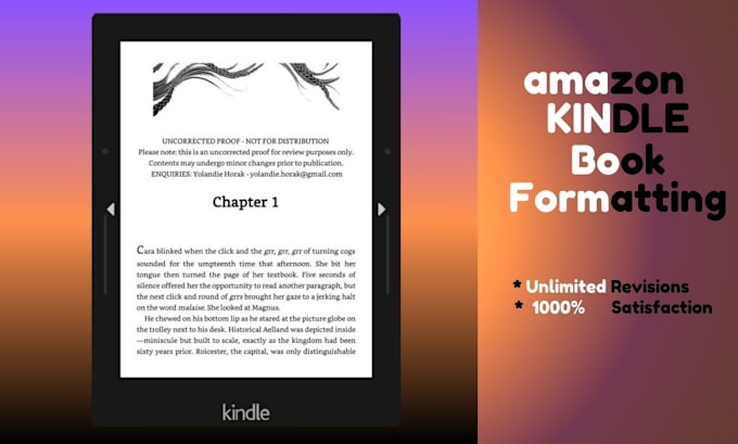 Gig Preview - Epub and kindle book formatting with accessibility features