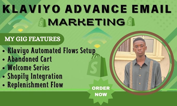 Gig Preview - Setup klaviyo email marketing flows for shopify and ecommerce marketing campaign