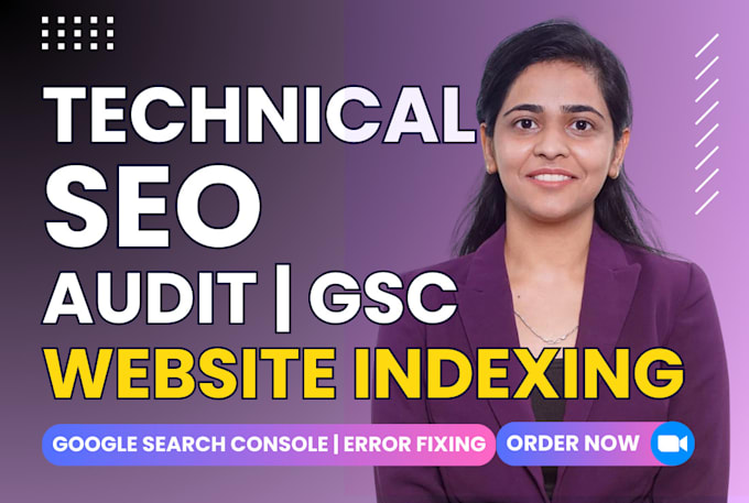 Gig Preview - Do technical website SEO audit google search console indexing report xml sitemap