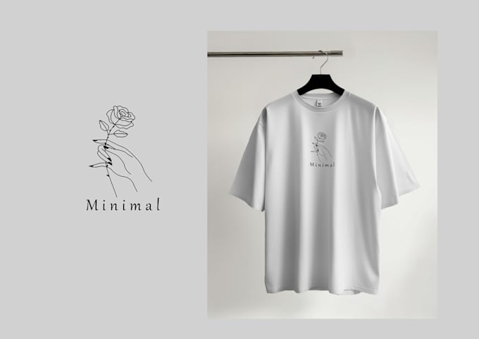 Gig Preview - Custom minimalist typography t shirt design in 3 hours