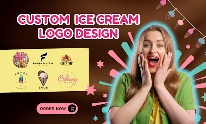 Gig Preview - Design custom ice cream logo