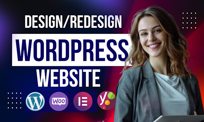 Gig Preview - Build wordpress website development, business website or wordpress blog website