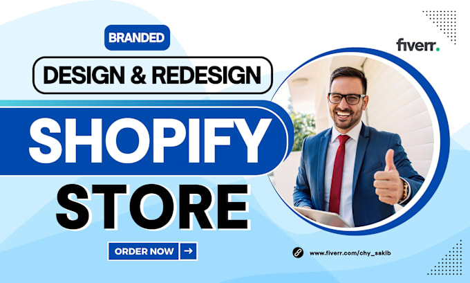 Gig Preview - Design, redesign shopify store, shopify website, shopify dropshipping store