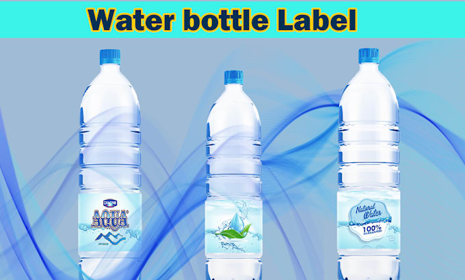 Gig Preview - Design a premium water bottle label