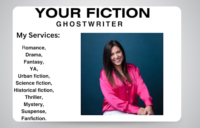 Gig Preview - Be your fiction , ebook editing, novel rewriting ghostwriter