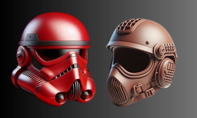 Gig Preview - Sculpt 3d helmet 3d mask 3d head and bust for 3d printing