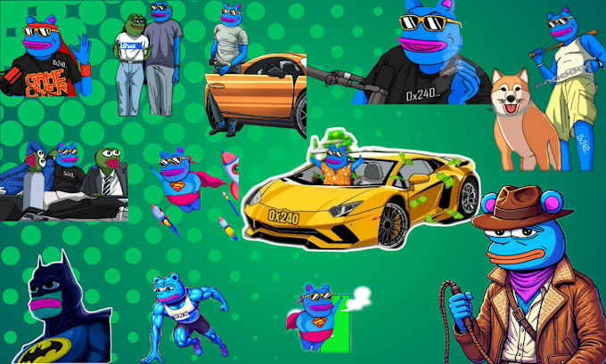 Gig Preview - Create crypto telegram stickers, cartoon, animated stickers