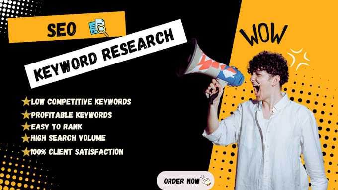 Gig Preview - Do keyword research and competitor analysis for your website