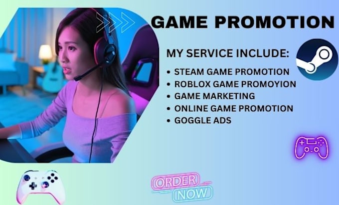 Gig Preview - Do organic fortnite map promotion, steam game, roblox game promotion