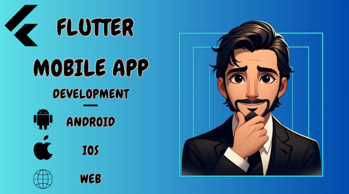 Gig Preview - Do mobile app development with flutter, flutterflow, frontend, backend