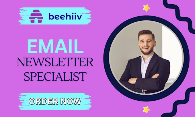 Gig Preview - Design editable beehiiv newsletter, beehive landing page, beehiiv account setup