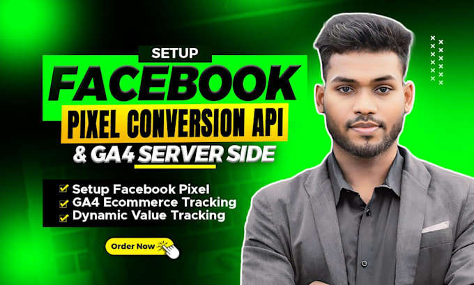 Gig Preview - Setup or fix facebook meta pixel,capi,ga4,button click,lead from tracking