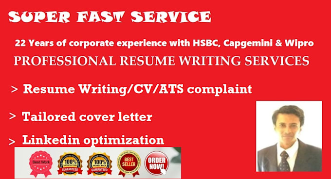 Bestseller - write professional resume ats, cover letter and optimize linkedin profile