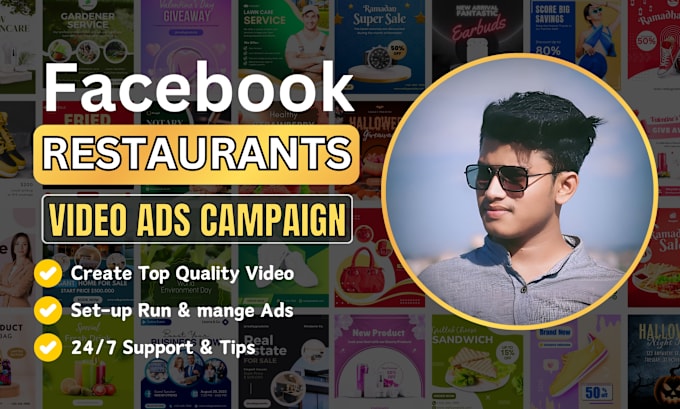 Gig Preview - Setup restaurants facebook ads, create tiktok shorts and instagram reels video