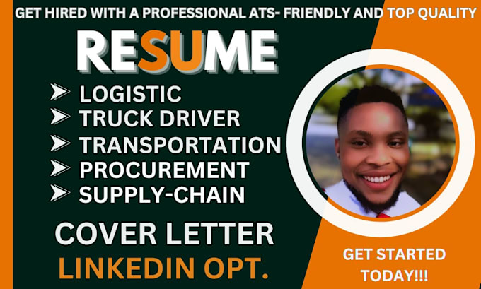 Bestseller - write procurement, logistics, transportation, truck driver, supply chain resume