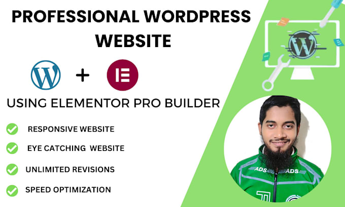 Gig Preview - Redesign wp website using elementor page builder