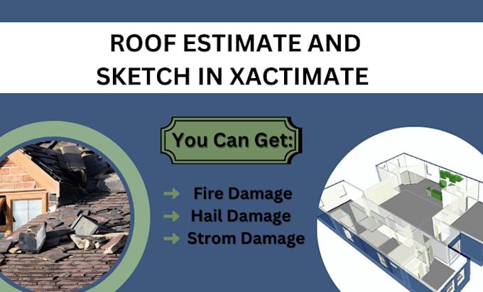 Gig Preview - Do roof estimate and sketches in xactimate