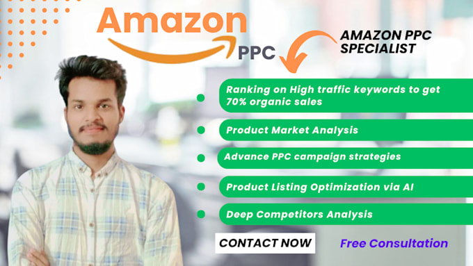 Gig Preview - Be your amazon advertising expert ads manager of amazon fba