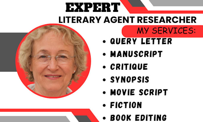 Gig Preview - Write query letter, book proposal, synopsis, literary agents for your manuscript