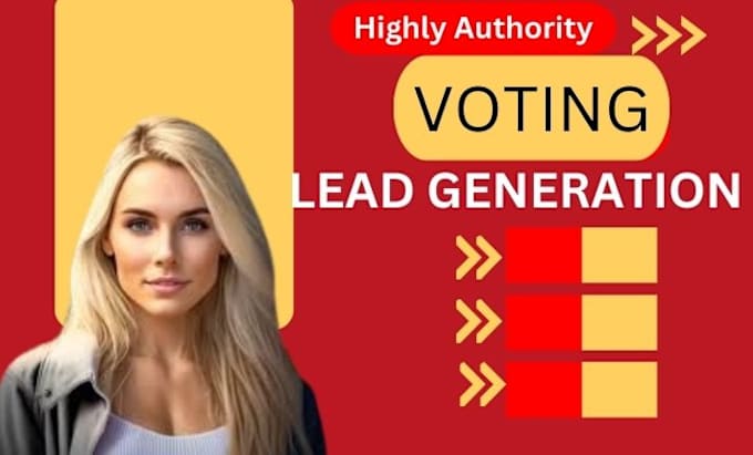 Gig Preview - Generate voting lead, sweepstake lead, crypto lead, gambler lead, context lead