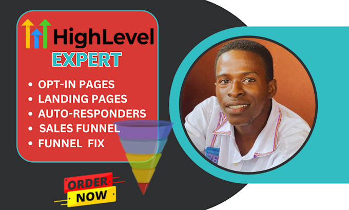 Gig Preview - Be your gohighlevel expert for go high level sales funnel, custom ghl website