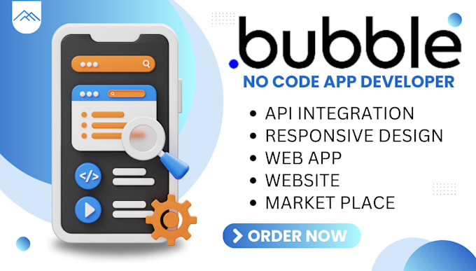 Gig Preview - Build bubbleio adalo bubble developer glide no code developer mobile app