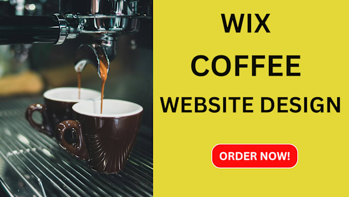 Gig Preview - Create a professional wix coffee store website design