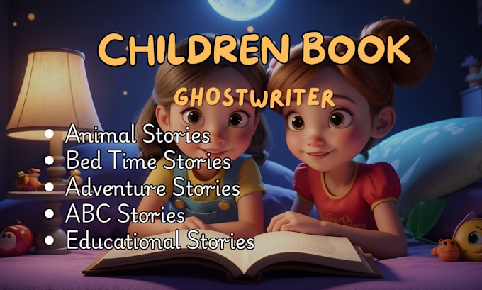 Gig Preview - Ghostwrite children book, children story, kids book, ebook writing, kids story