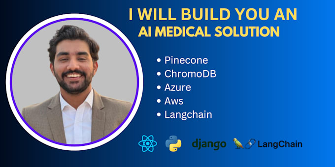 Gig Preview - Develop an ai application for biomedical,paramedical,medical,hipaa,healthcare