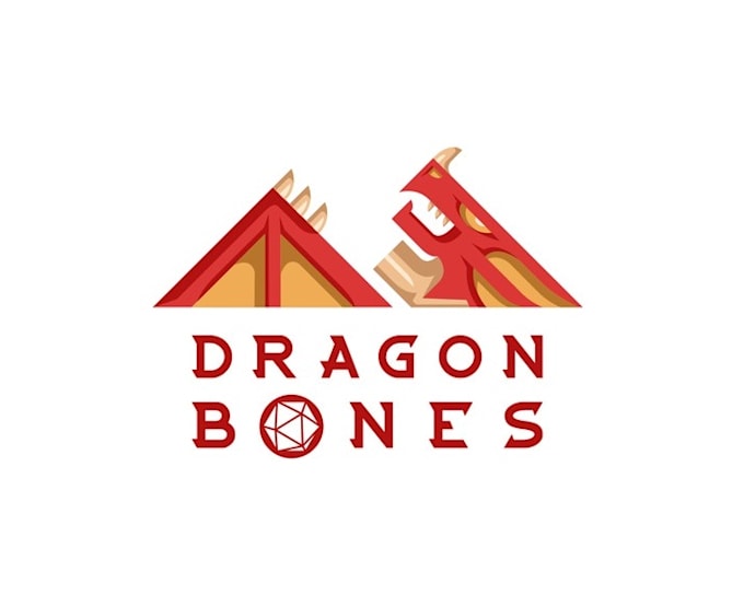 Gig Preview - Design super dragon roleplaying dice product logo