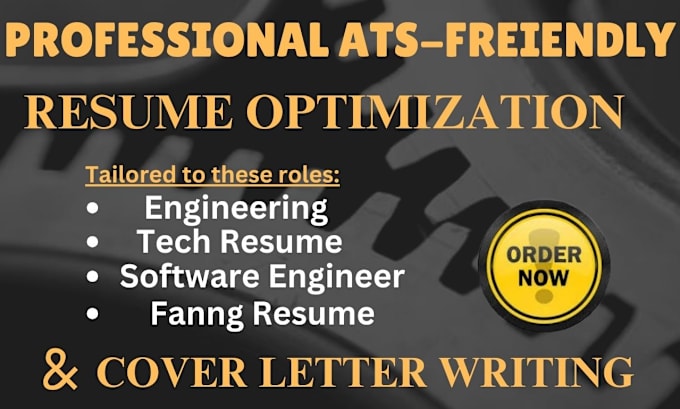 Bestseller - write engineering resume, tech resume, software engineer resume and cover letter