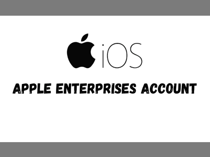 Gig Preview - Apple developer enterprise account, company, individual account