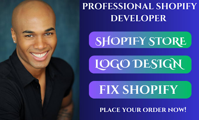 Gig Preview - Design shopify store, shopify dropshipping store, shopify website