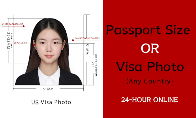 Gig Preview - Make a perfect passport size or visa photo in 1 hour