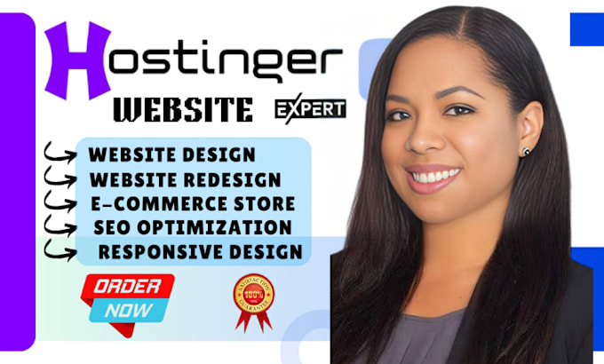 Gig Preview - Design hostinger website hostinger website design hostinger website redesign