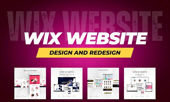 Gig Preview - Wix website design redesign wix website wix website