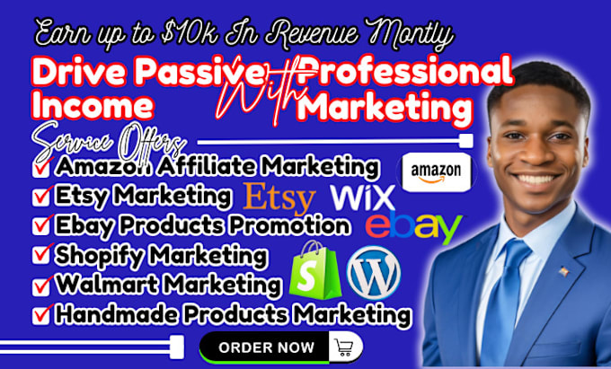 Gig Preview - Do ebay, etsy, amazon, shopify, walmart marketing promotion, SEO optimization