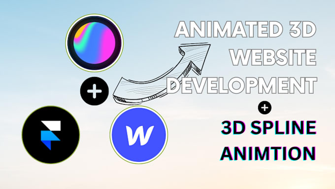 Gig Preview - Do 3d website animation, clone, edit, remix spline animation, spline to webflow