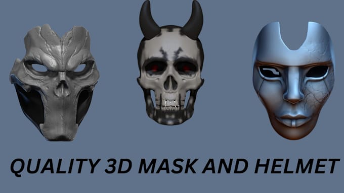 Gig Preview - Create 3d model of mask or helmet for 3d cosplay and printing