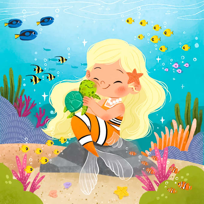 Gig Preview - Children story book illustration and children story book illustration