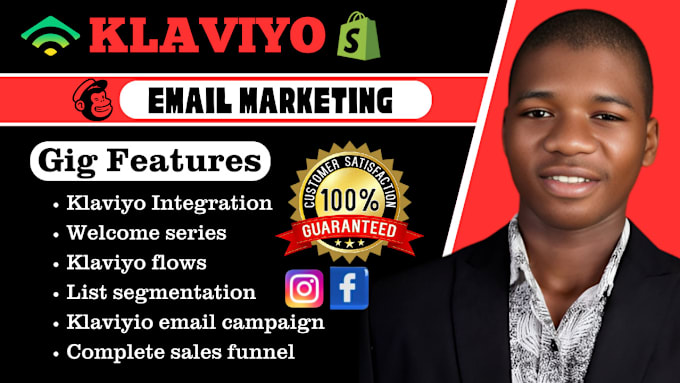 Gig Preview - Setup klaviyo email marketing klaviyo email campaign shopify sales marketing ads