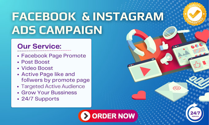 Gig Preview - Create facebook ads campaign to grow your business and page likes