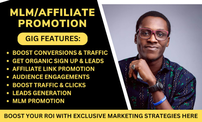 Gig Preview - Promote your mlm link, affiliate referral promotion, website or any link